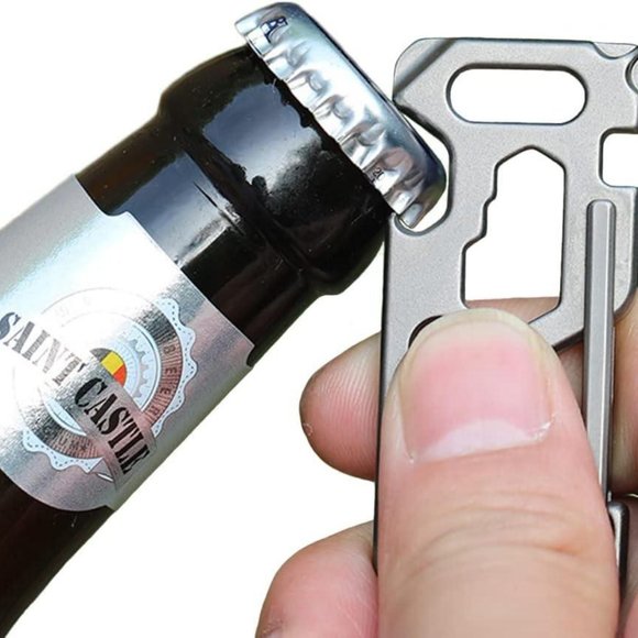 Heavy duty keychain Titanium carabiner clips Multifunctional keychain - Picture 4 of 11